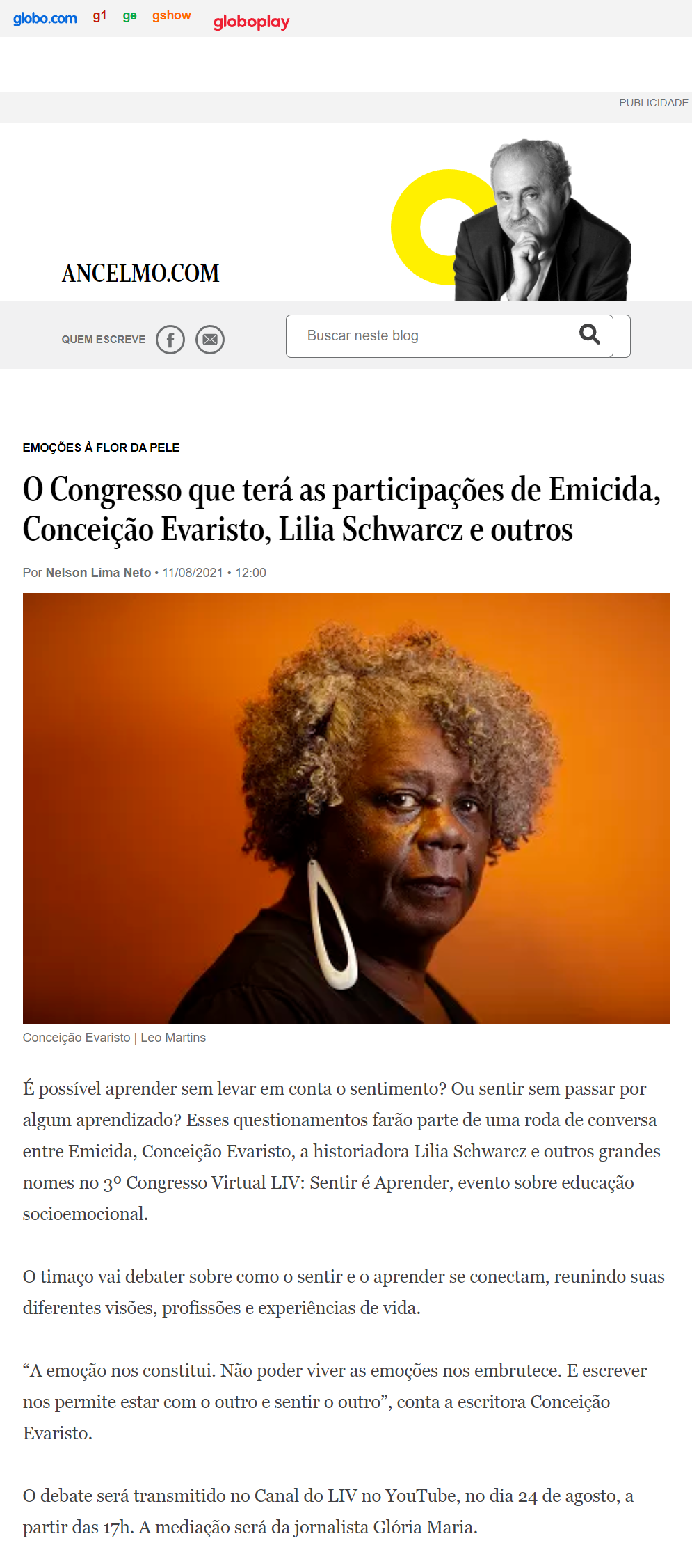 Congresso com Emicida, Conceição Evaristo, Lilia Schwarcz