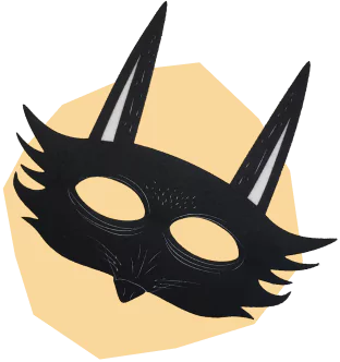 Máscara do personagem